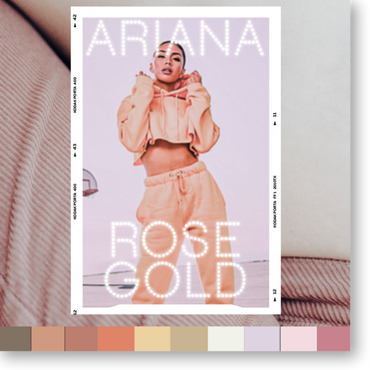 ARIANA's rose gold palette